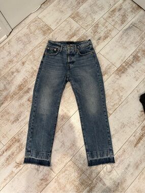 Lucky Brand Blue Denim Jeans with Contrast Stitching